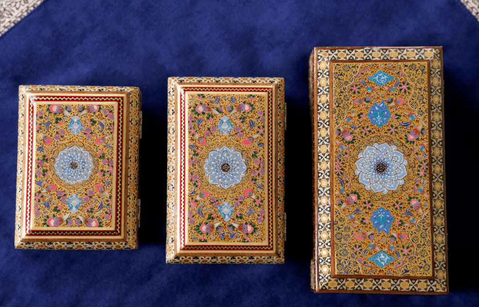 handmade wooden jewelry box – bostan collection – luxury handcrafted art by pilardi