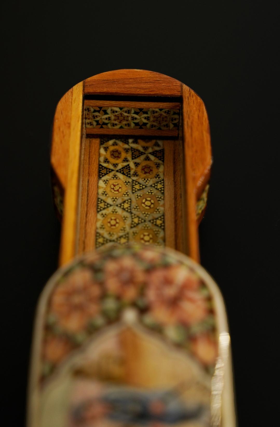 caravan journey jewelry box – hand-painted decorative khatam kari box – gift for her & him – persian art storage box