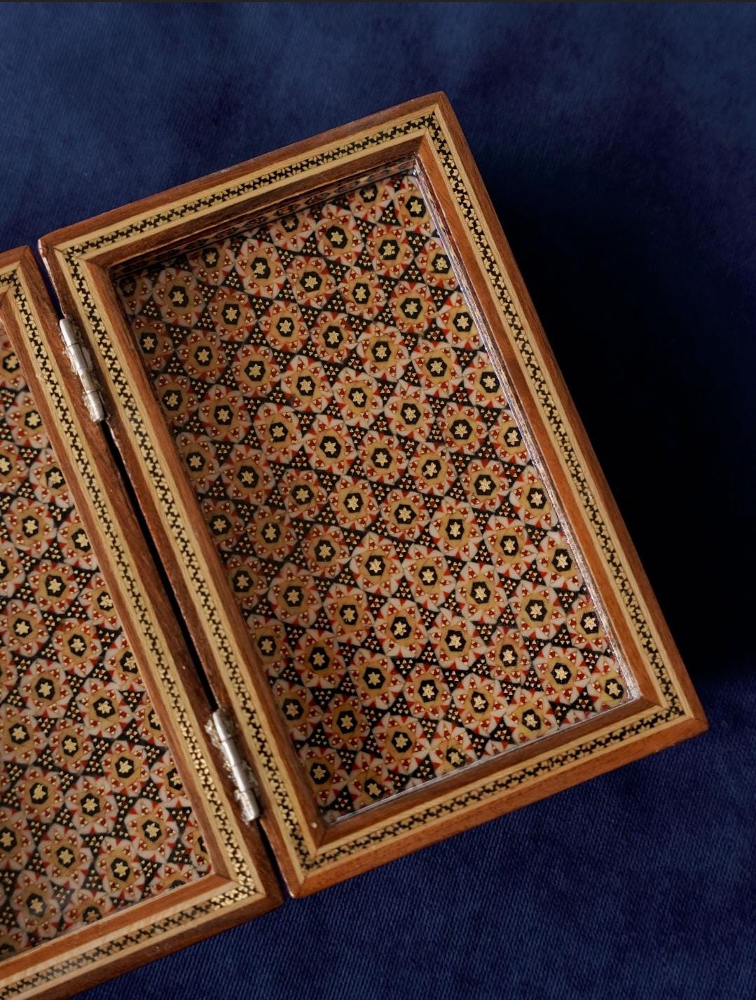medium bostan box – persian marquetry jewelry or keepsake box, handmade khatam kari
