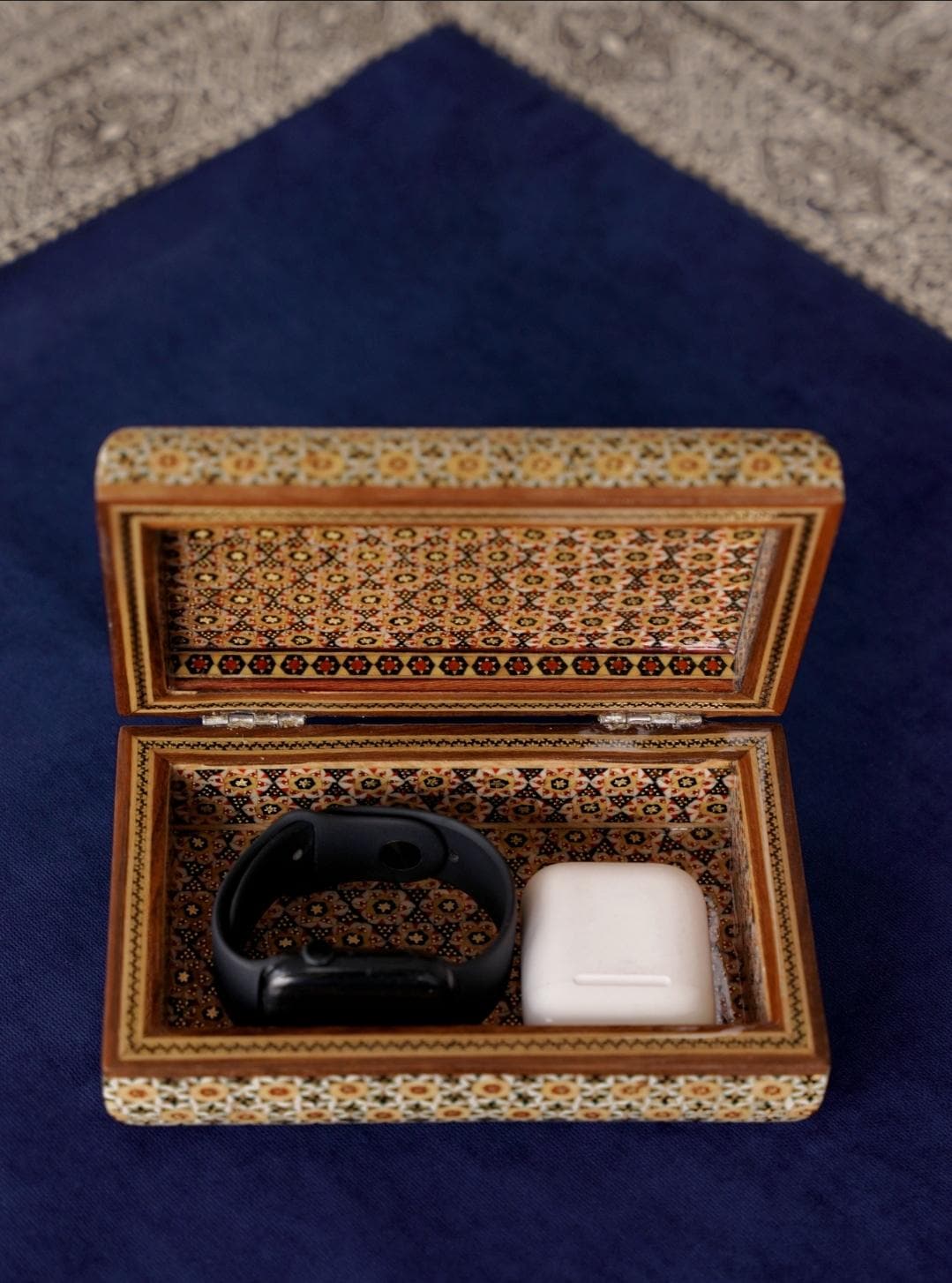 medium bostan box – persian marquetry jewelry or keepsake box, handmade khatam kari