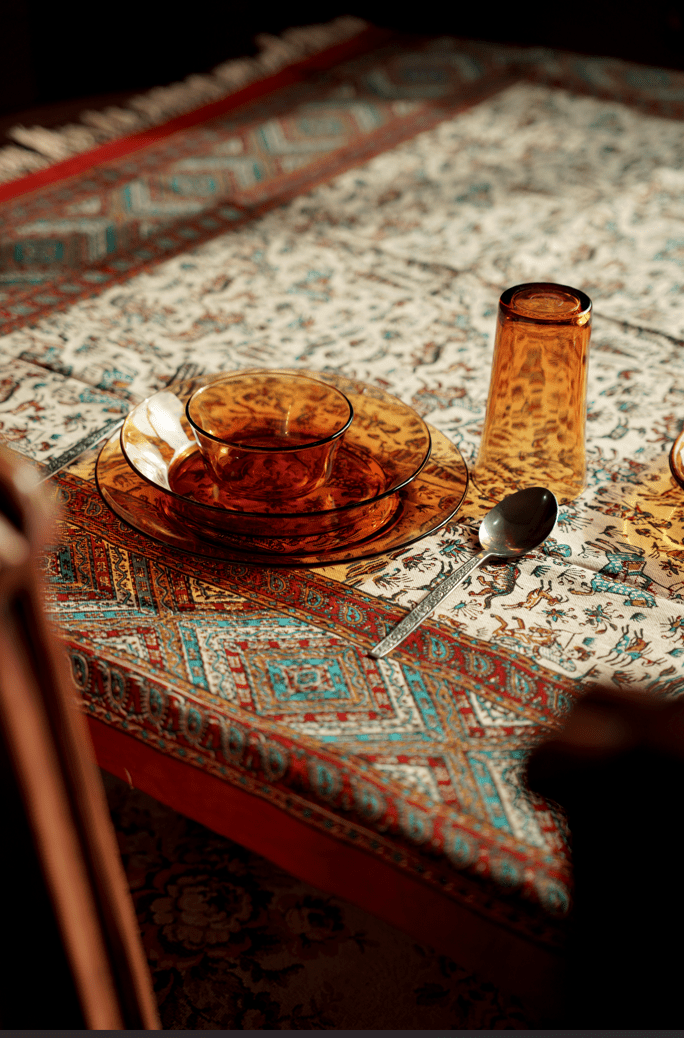 Ghalamkari: The Table as a Living Surface - Pilardi Universe