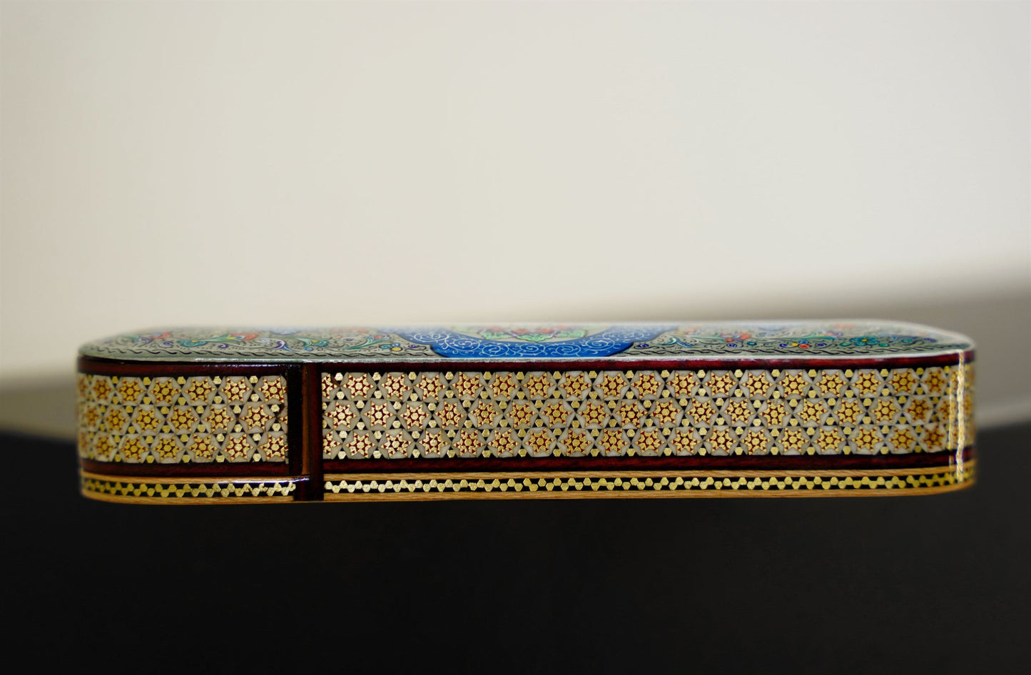 handmade wooden jewelry box – simin khatam design – luxury handcrafted art by pilardi
