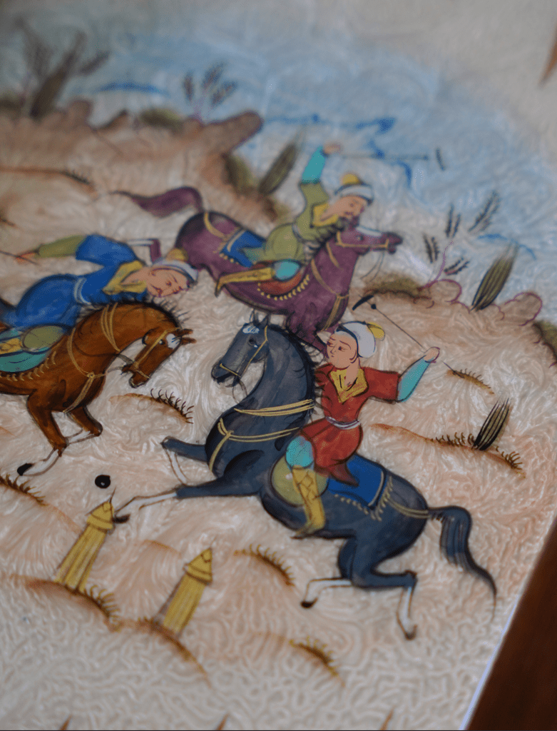 Polo Scene Hand‑Painted Chess & Backgammon Set – Pilardi – Luxury Handcrafted Art by Pilardi