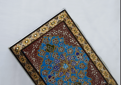 Sadaf – Hand - Painted Miniature Jewelry Box (14 × 10 × 4.5 cm) – Luxury Handcrafted Art by Pilardi