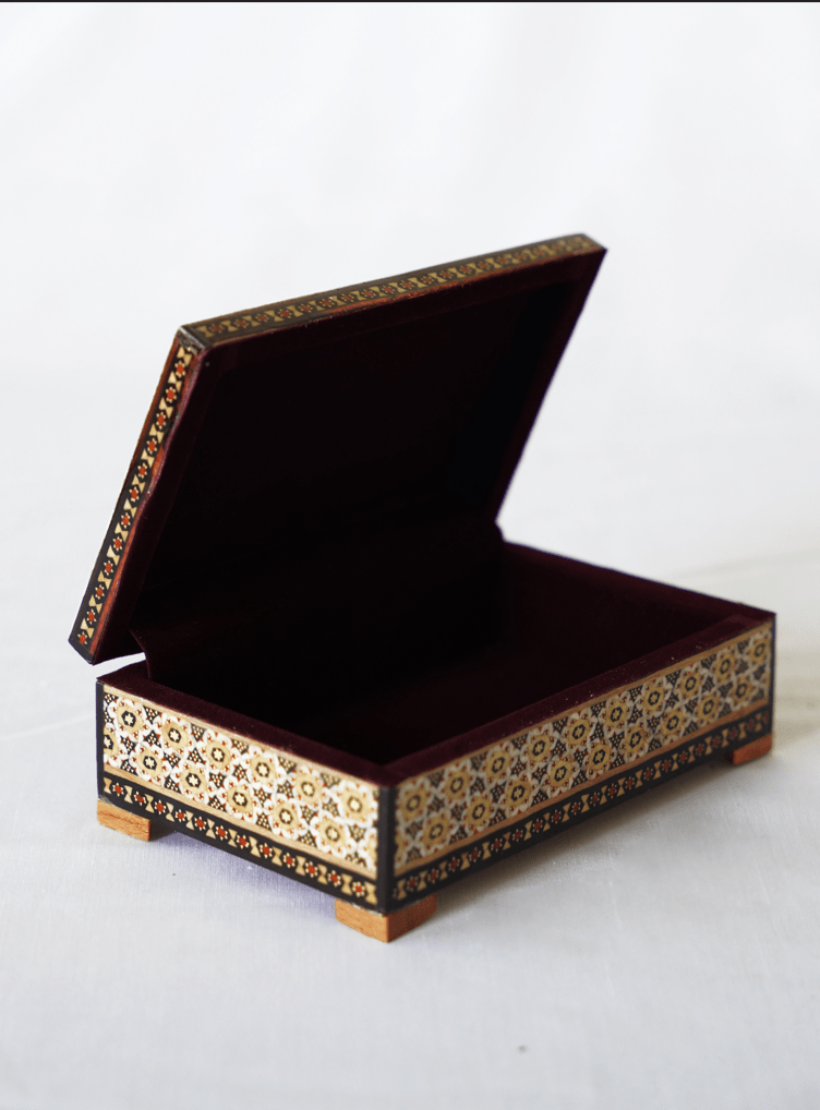Sadaf Long Box Collection – Hand - Painted Miniature × Khatam Marquetry – Luxury Handcrafted Art by Pilardi