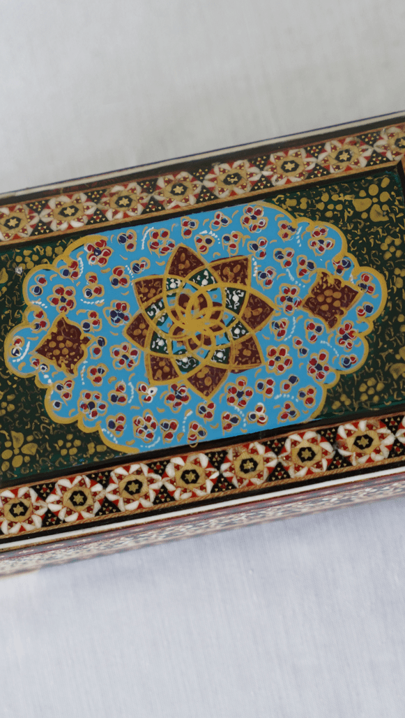 Sadaf Long Box Collection – Hand - Painted Miniature × Khatam Marquetry – Luxury Handcrafted Art by Pilardi