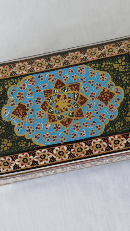 Sadaf Long Box Collection – Hand - Painted Miniature × Khatam Marquetry – Luxury Handcrafted Art by Pilardi