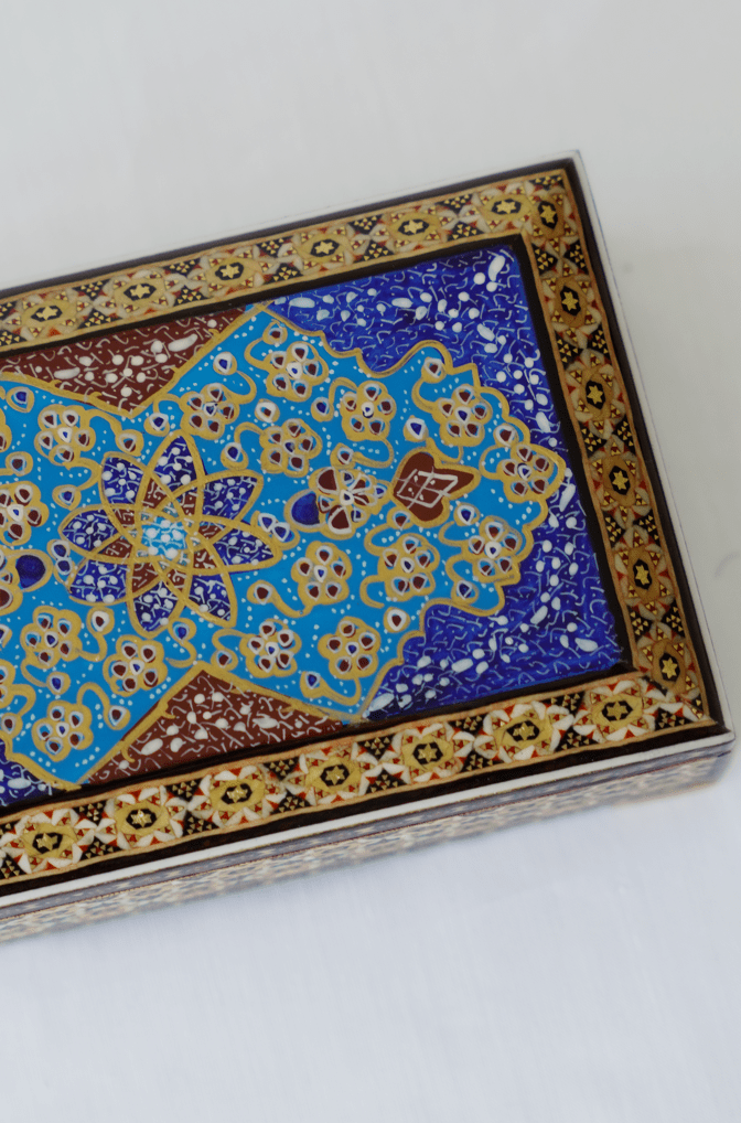 Sadaf Long Box Collection – Hand - Painted Miniature × Khatam Marquetry – Luxury Handcrafted Art by Pilardi