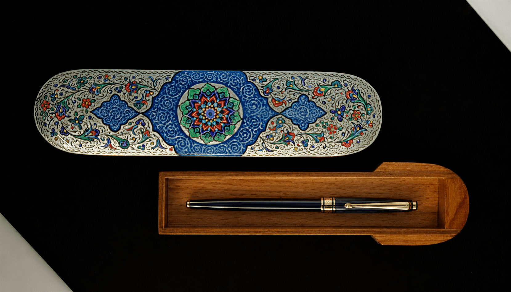 Handmade Wooden Jewelry Box – Simin Khatam Design – Luxury Handcrafted Art by Pilardi