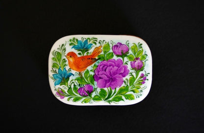The Bahar Box – Small Hand-Painted Jewelry Box, Mandala Design, Gift for Her / Gifts for him
