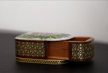 The Bahar Box – Small Hand-Painted Jewelry Box, Mandala Design, Gift for Her / Gifts for him