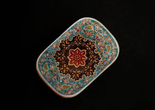 The Laleh Box – Hand-Painted Jewelry Box, Small Floral Trinket Box, Gift for Her/ Gifts for him