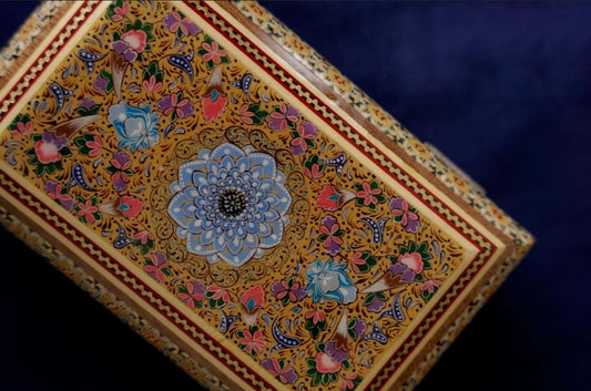 Medium Bostan Box – Persian Marquetry Jewelry or Keepsake Box, Handmade Khatam Kari