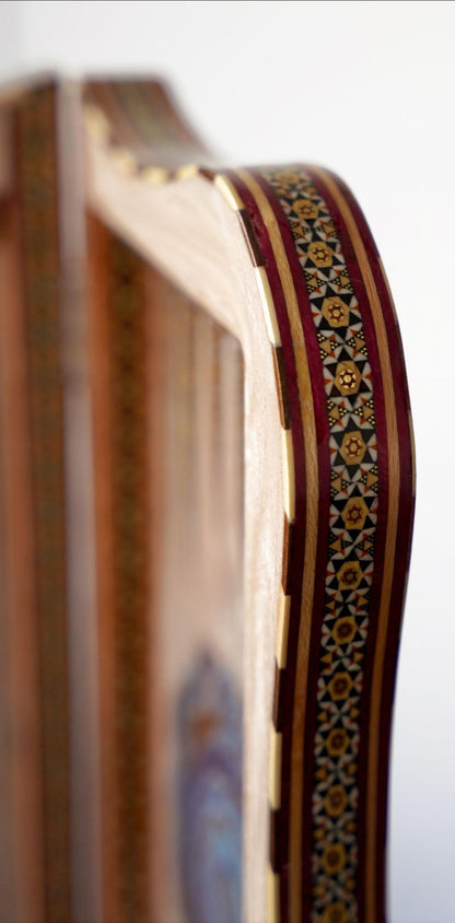 Tazhib – Handmade Persian Chess & Backgammon Set with Shamseh Motifs