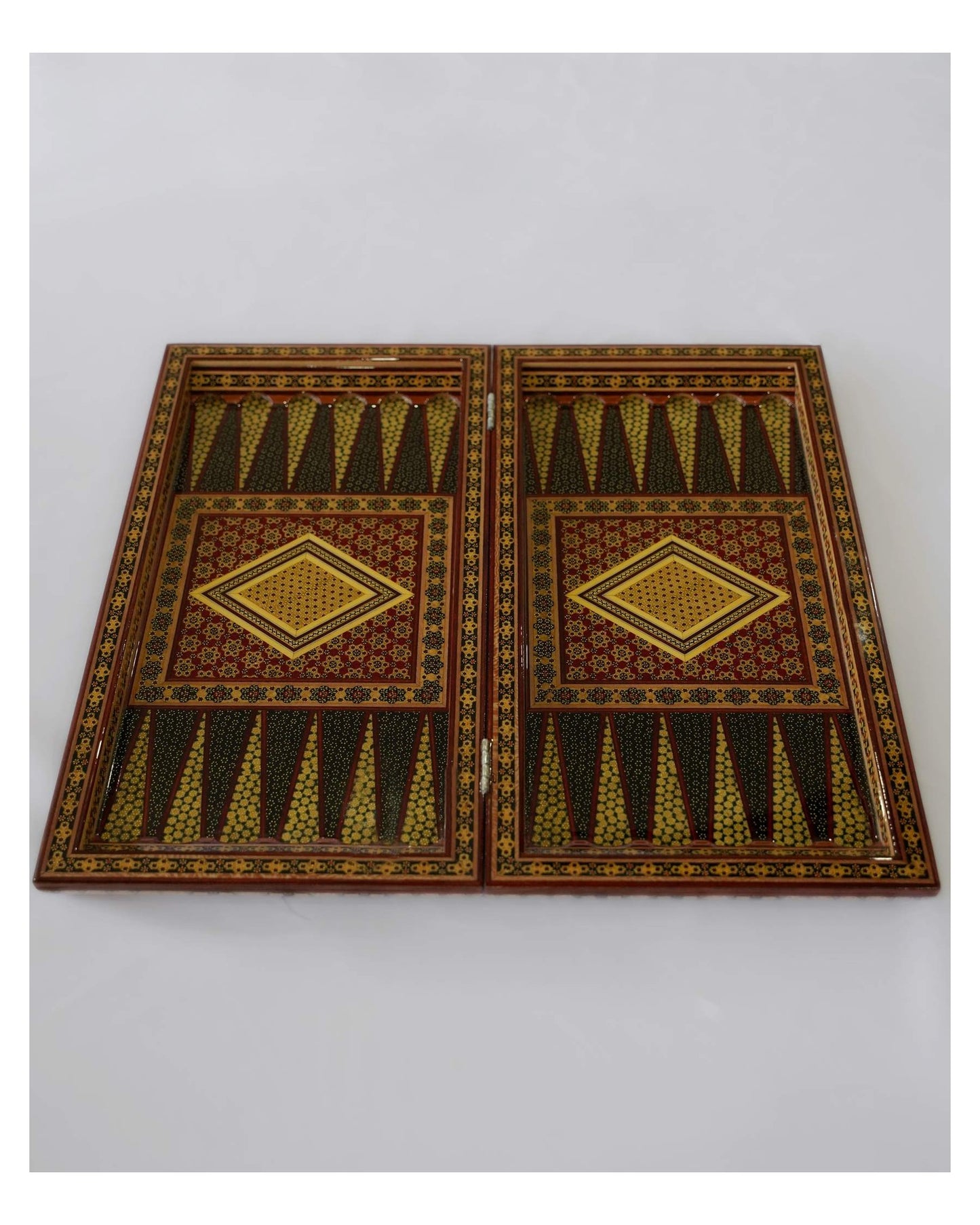 khatam chess & backgammon set – black edition – luxury handcrafted art by pilardi