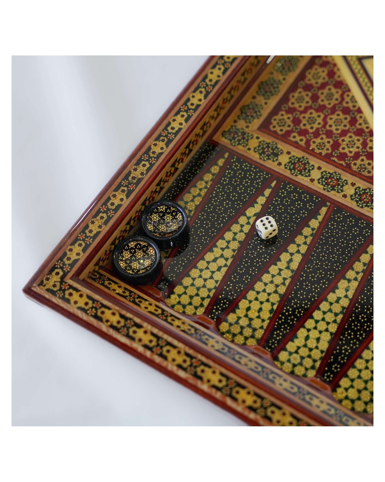 Khatam Chess & Backgammon Set – Black Edition – Luxury Handcrafted Art by Pilardi