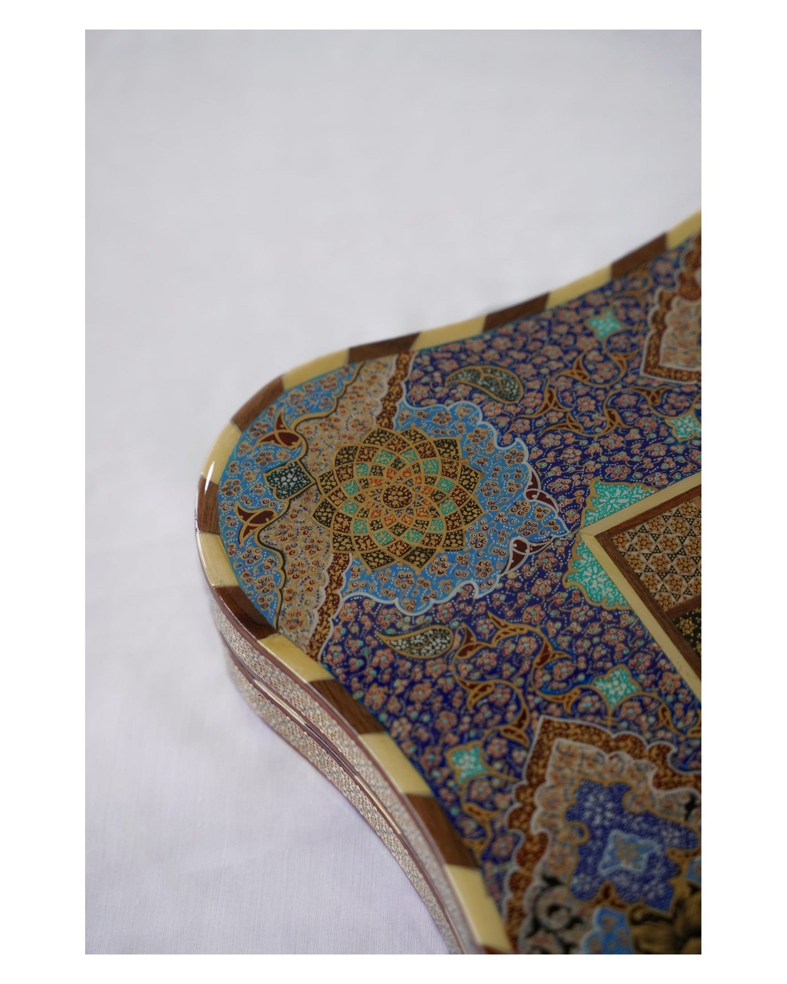 Tazhib Chess & Backgammon Set – Turquoise – Luxury Handcrafted Art by Pilardi