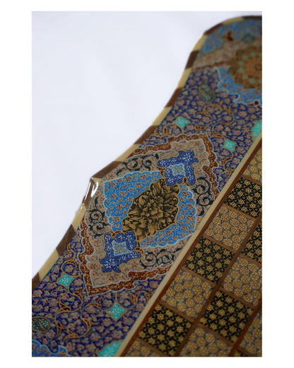 Tazhib Chess & Backgammon Set – Turquoise – Luxury Handcrafted Art by Pilardi