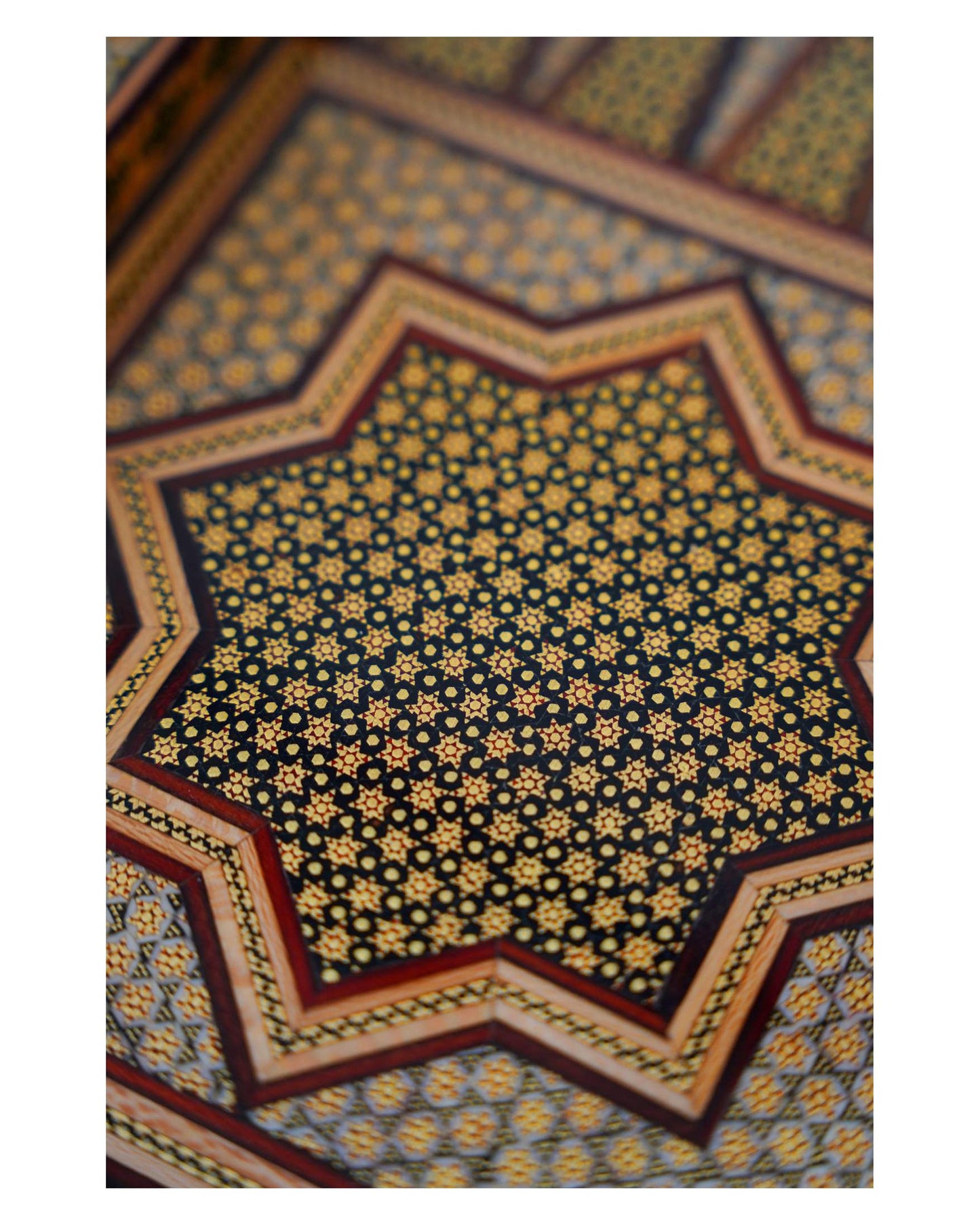 khatam chess & backgammon set – golden edition – luxury handcrafted art by pilardi