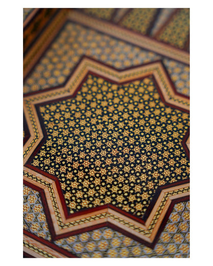 Khatam Chess & Backgammon Set – Golden Edition – Luxury Handcrafted Art by Pilardi