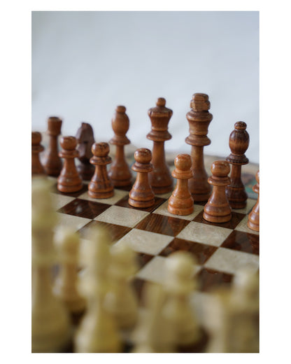 Hand-Painted Polo Chess & Backgammon Set – Luxury Handcrafted Art by Pilardi