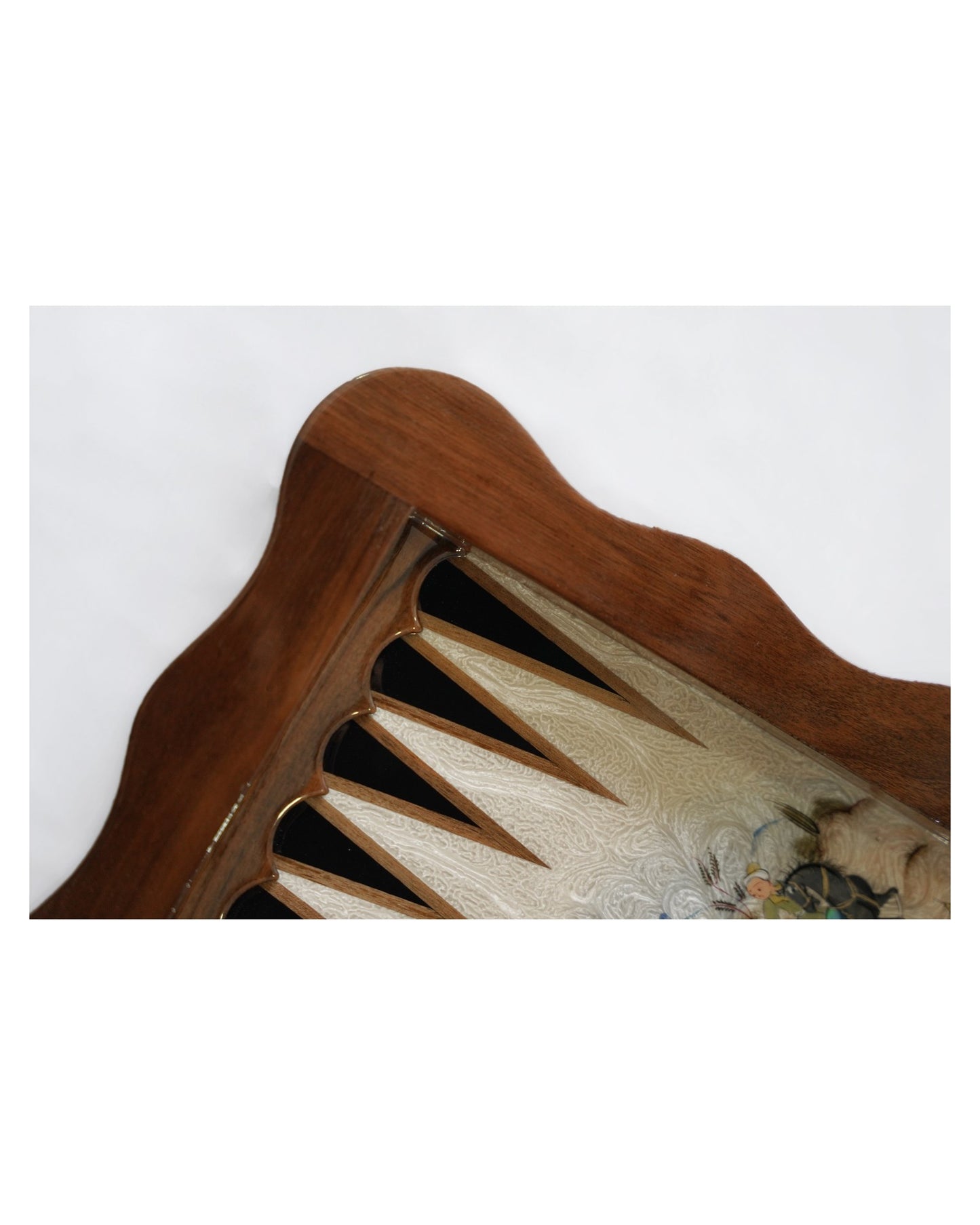 hand-painted polo chess & backgammon set – luxury handcrafted art by pilardi
