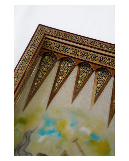 Polo Miniature Chess & Backgammon Set – Khatam Marquetry – Luxury Handcrafted Art by Pilardi
